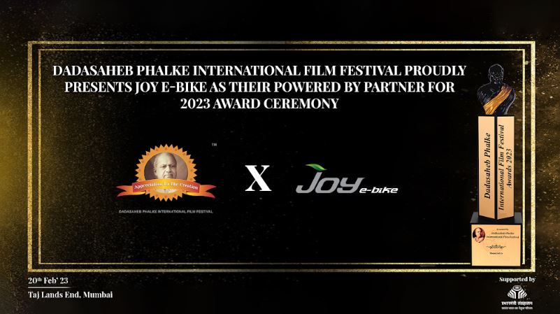 Joy e-bike to be the Powered By Partner of India's Most Prestigious Award Ceremony - DPIFF Awards 2023